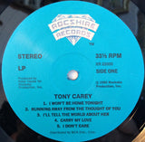 Tony Carey : I Won't Be Home Tonight (LP, Album)