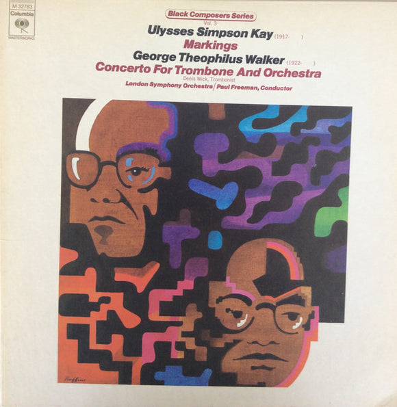 Ulysses Kay / George Walker (4) : Markings / Concerto For Trombone And Orchestra (LP, Album)