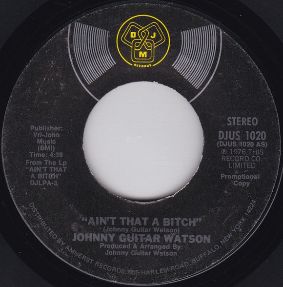 Johnny Guitar Watson : Ain't That A Bitch (7