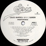 Louise Mandrell & R.C. Bannon : Inseparable (LP, Album, Promo)