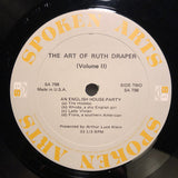 Ruth Draper : The Art Of Ruth Draper Vol. II (A Church In Italy / An English House Party) (LP)