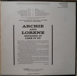 Archie Campbell And Lorene Mann : Archie And Lorene Tell It Like It Is (LP, Album)