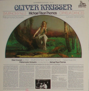 Oliver Knussen - Michael Tilson Thomas, Philharmonia Orchestra / London Sinfonietta, Simon Bainbridge, Walter Trampler : Symphony No. 3 / Ophelia Dances / Viola Concerto (LP)