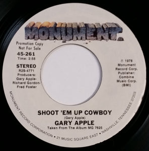 Gary Apple : Shoot 'Em Up Cowboy (7", Promo)