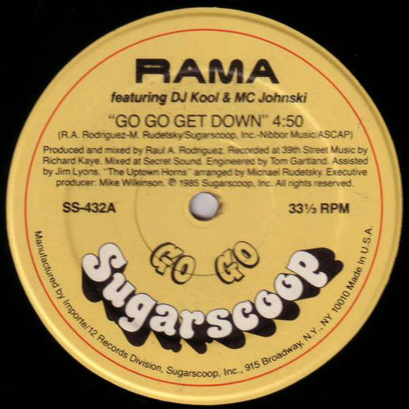 Rama Featuring DJ Kool (2) & MC Johnski : Go Go Get Down (12