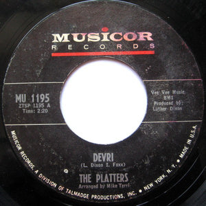 The Platters : Devri / Alone In The Night (Without You) (7", Single)