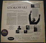Leopold Stokowski conducting his Leopold Stokowski And His Symphony Orchestra : Landmarks Of A Distinguished Career (LP, Album)