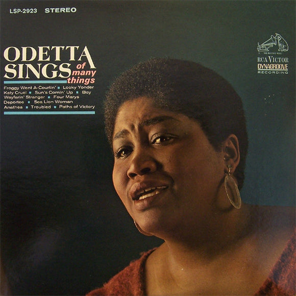 Odetta : Odetta Sings Of Many Things (LP, Album)