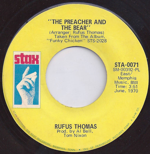 Rufus Thomas : The Preacher And The Bear (7