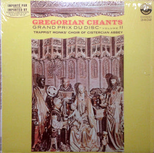 Chœur Des Moines De L'Abbaye De Citeaux : Gregorian Chants Grand Prix Du Disque Volume II (LP)