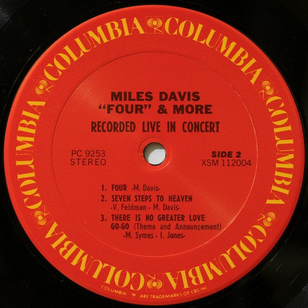 Buy Miles Davis : 'Four' & More - Recorded Live In Concert (LP