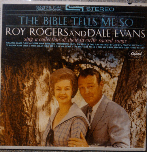 Roy Rogers And Dale Evans : The Bible Tells Me So (LP, Album, Scr)