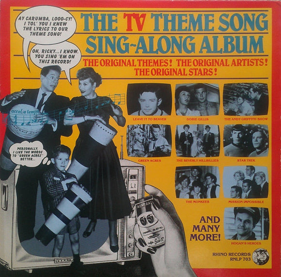 Various : The TV Theme Song Sing-Along Album (LP, Comp)