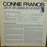 Connie Francis : Live At The Sahara In Las Vegas (LP, Album, Mono)