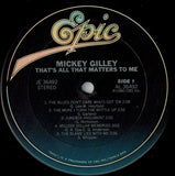 Mickey Gilley : That's All That Matters To Me (LP, Album, Ter)