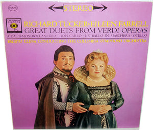 Richard Tucker (2) • Eileen Farrell / Fausto Cleva Conducting The Columbia Symphony Orchestra* : Great Duets From Verdi Operas (LP, Album)