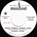 Leamon Sisters : When Florida Freezes Over / Everybody's A Winner (7", Promo)