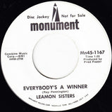 Leamon Sisters : When Florida Freezes Over / Everybody's A Winner (7", Promo)