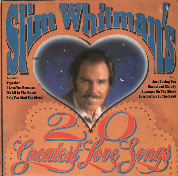 Slim Whitman : Slim Whitman's 20 Greatest Love Songs (LP, Comp)