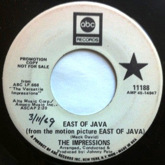 The Impressions : Just Before Sunrise / East Of Java (7