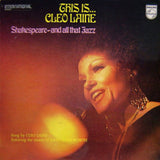 Cleo Laine : This Is... Cleo Laine - Shakespeare, And All That Jazz (LP, RE)