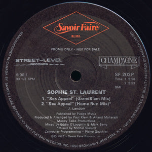 Sophie St. Laurent : Sex Appeal (12", Promo)