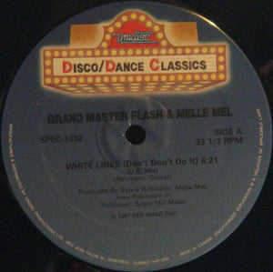 Grandmaster Flash & Melle Mel : White Lines (Don't Don't Do It) (12", RE)