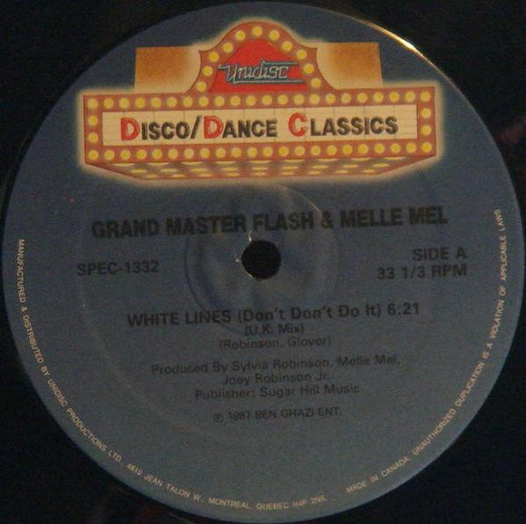 Grandmaster Flash & Melle Mel : White Lines (Don't Don't Do It) (12