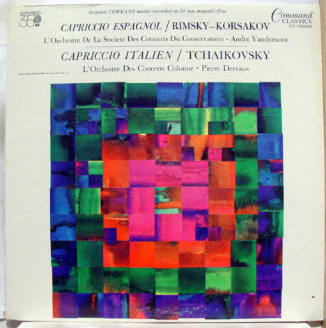 Nikolai Rimsky-Korsakov : Orchestre De La Société Des Concerts Du Conservatoire - André Vandernoot / Pyotr Ilyich Tchaikovsky : Orchestre Colonne - Pierre Dervaux (2) : Capriccio Espagnol / Capriccio Italien (LP, RE)