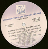 Diana Ross : Workin' Overtime (12", Promo)