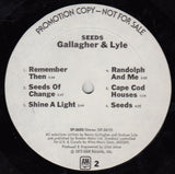 Gallagher & Lyle : Seeds (LP, Album, Promo)