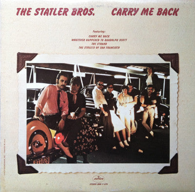 The Statler Brothers : Carry Me Back (LP, RP)