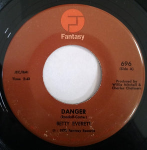 Betty Everett : Danger / Just A Matter Of Time Till You're Gone (7", Single)