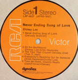 Dickey Lee : Never Ending Song Of Love (LP, Album)