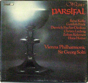 Richard Wagner / Dietrich Fischer-Dieskau, René Kollo, Christa Ludwig, Hans Hotter, Gottlob Frick, Zoltan Kélémen, Wiener Philharmoniker, Georg Solti : Parsifal (5xLP + Box)