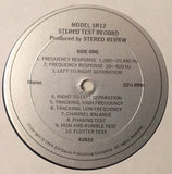 No Artist : Stereo Review's Stereo Test Record (Model SR 12) (LP, Album)