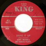 James Brown & The Famous Flames : Bring It Up (7", Red)