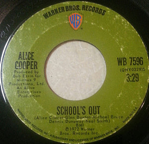 Alice Cooper : School's Out (7", Single, Styrene, Pit)