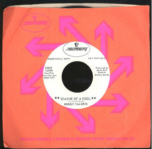 Bobby Valerio : Statue Of A Fool / Soul Of A Man (7", Single, Promo)