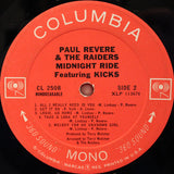 Paul Revere & The Raiders : Midnight Ride (LP, Album, Mono)