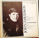 John Davidson : Try To Remember (LP, Comp)