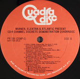 Various : Warner, Elektra & Atlantic Present CD-4 Channel Demonstration Quadradisc (LP, Quad, Promo, Smplr)