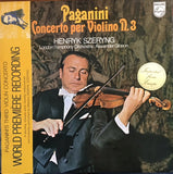 Niccolò Paganini - Henryk Szeryng, The London Symphony Orchestra, Alexander Gibson : Concerto Per Violino N. 3 (LP)