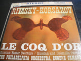 Nikolai Rimsky-Korsakov, The Philadelphia Orchestra, Eugene Ormandy : Le Coq d' Or:  Russian Easter Overture / Russlan And Ludmilla Overture (LP, Album)