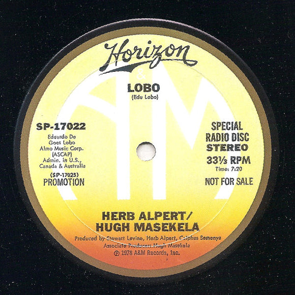 Herb Alpert / Hugh Masekela : Lobo (12