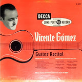 Vicente Gomez : Guitar Recital (LP, Album)