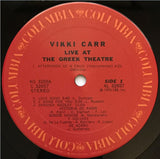 Vikki Carr : Live At The Greek Theatre (2xLP, Album)