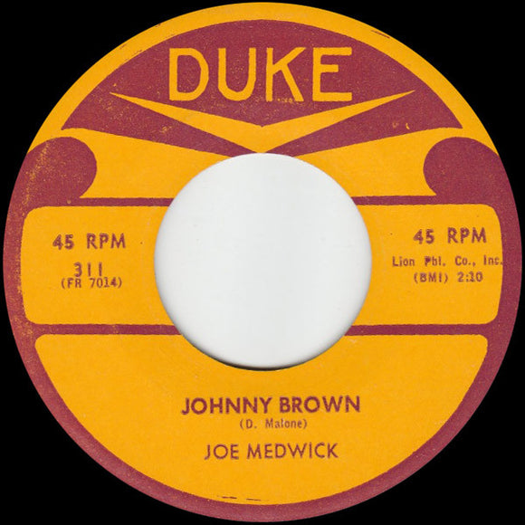 Joe Medwick : Johnny Brown / Searching In Vain (7