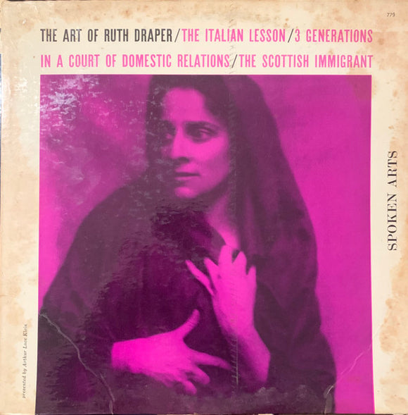 Ruth Draper : The Art Of Ruth Draper - Vol. I (LP, Album)