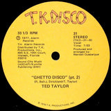 Ted Taylor : Ghetto Disco (12")